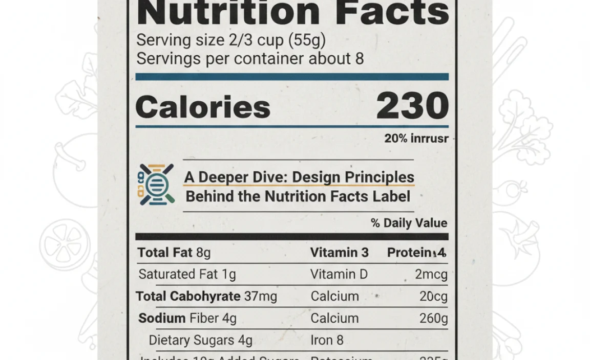 A Deeper Dive: Design Principles Behind the Nutrition Facts Label