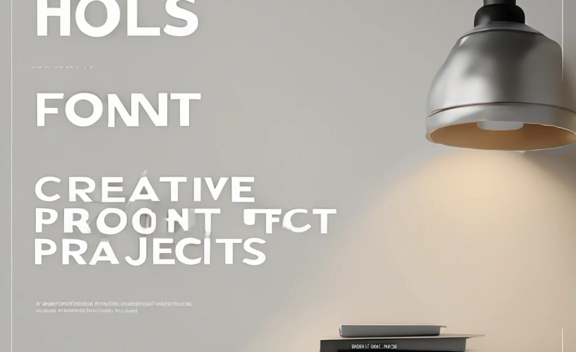 A Font With Holes For Creative Projects