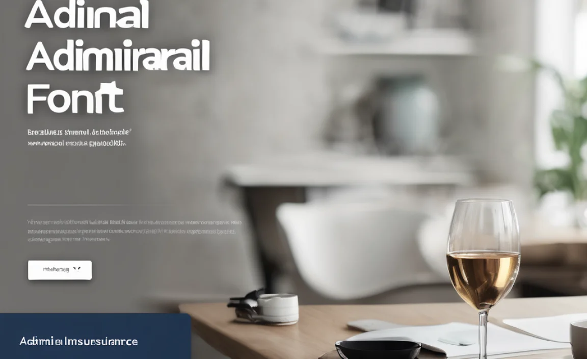 Admiral Insurance Font Design Features
