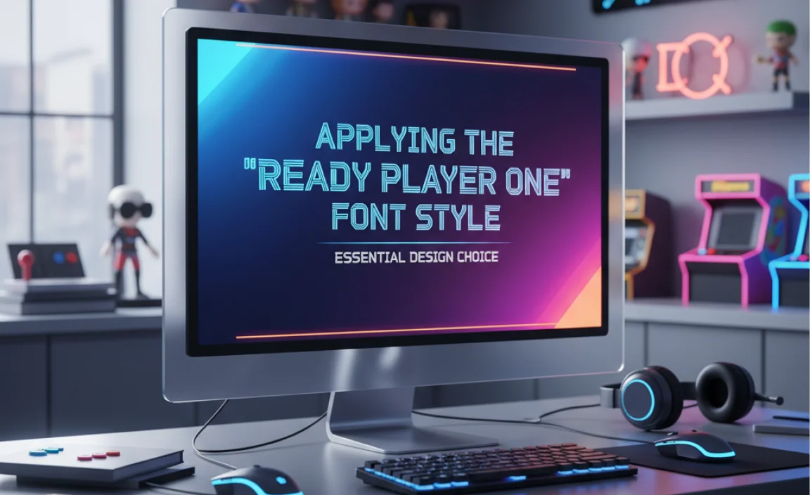 Applying the “Ready Player One” Font Style in Your Designs