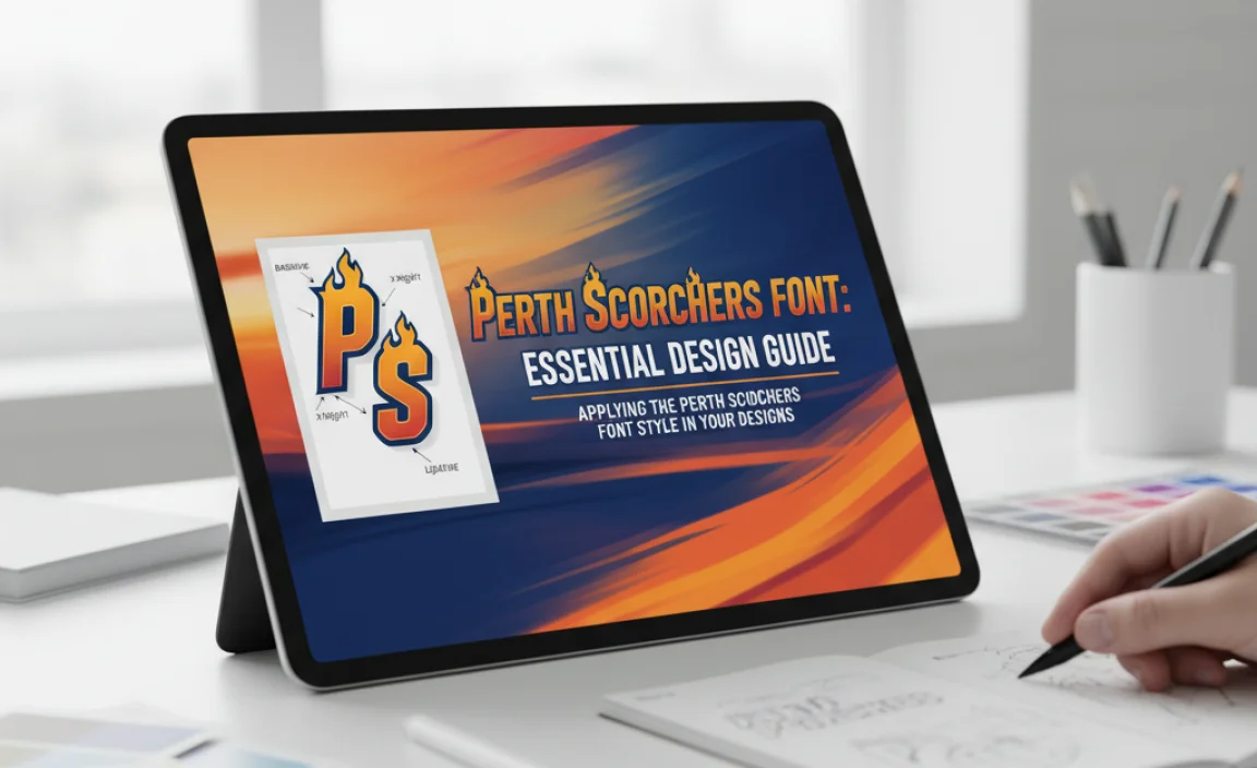 Applying the Perth Scorchers Font Style in Your Designs