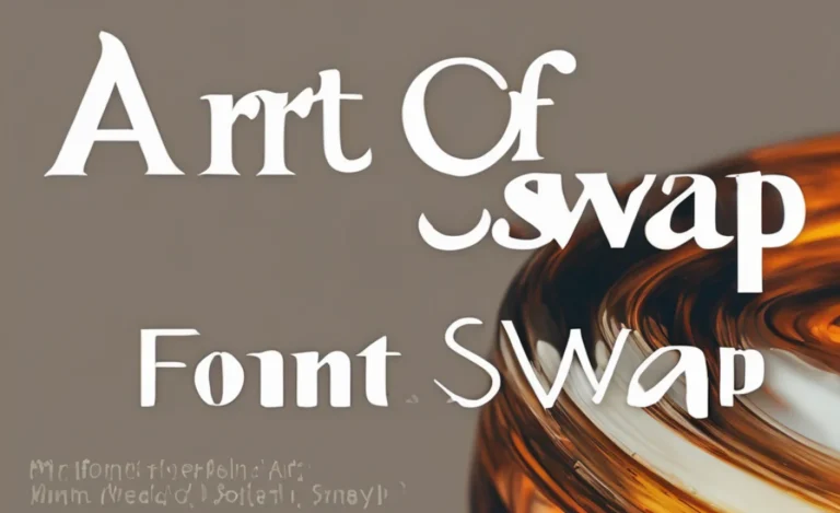 Master the Art of Font Swap: Boost Your Design Skills