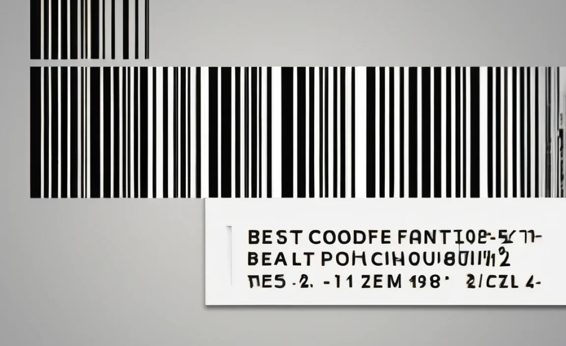 Best Barcode Number Font