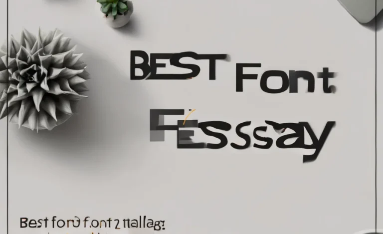 Discover the Best Font for Essays: Boost Your Grades!
