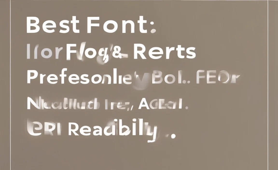 best font for reports