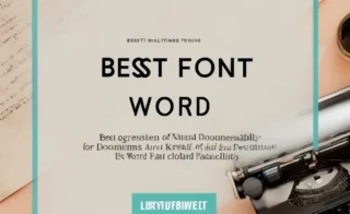 Discover the Best Font for Word Documents Now!