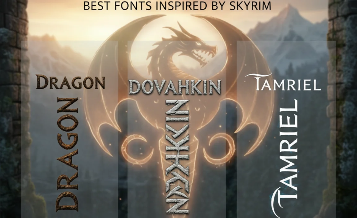 Best Fonts Inspired by Skyrim