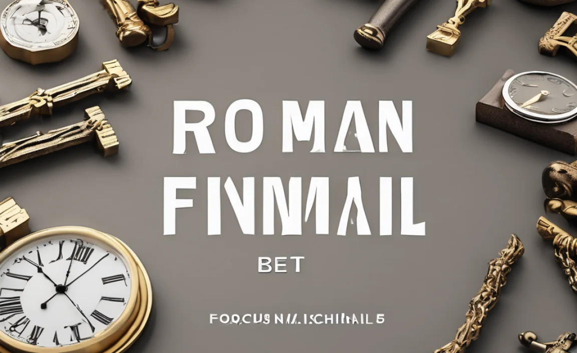 Bold Fonts Make Roman Numerals Stand Out