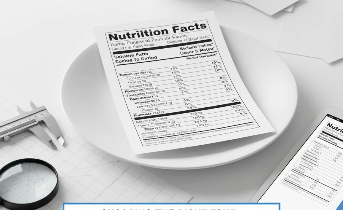 Choosing the Right Font: Lessons from the &#8220;Nutrition Facts Font&#8221; for Your Projects