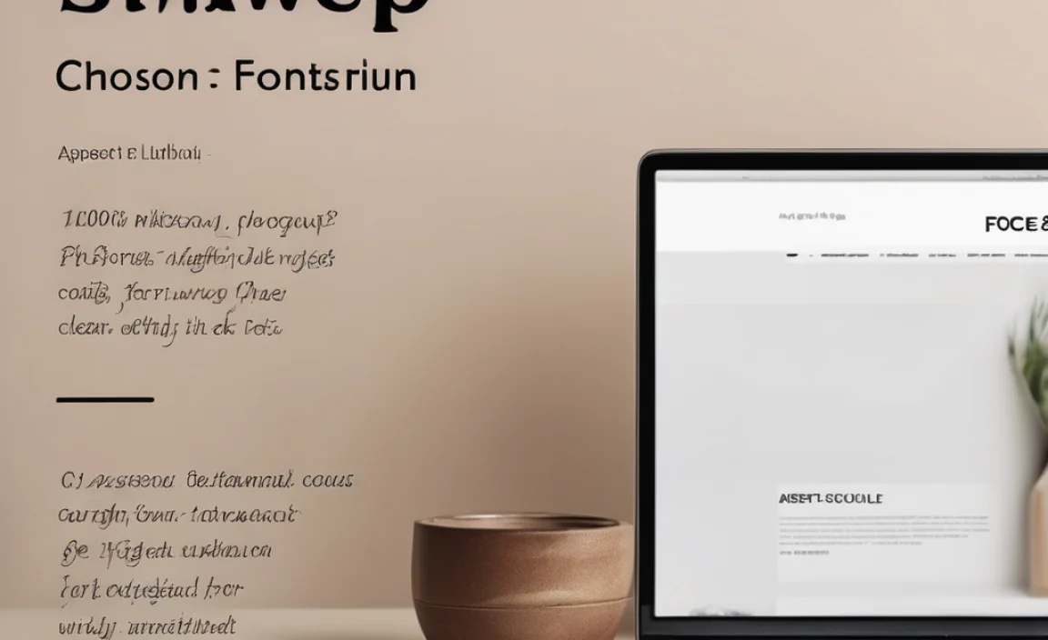 Choosing The Right Font