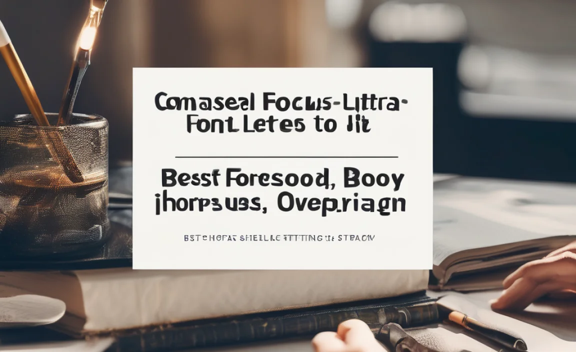 Comparing Different Fonts