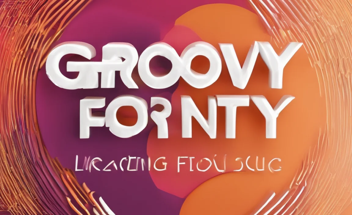 Creating With Art Of Groovy Font