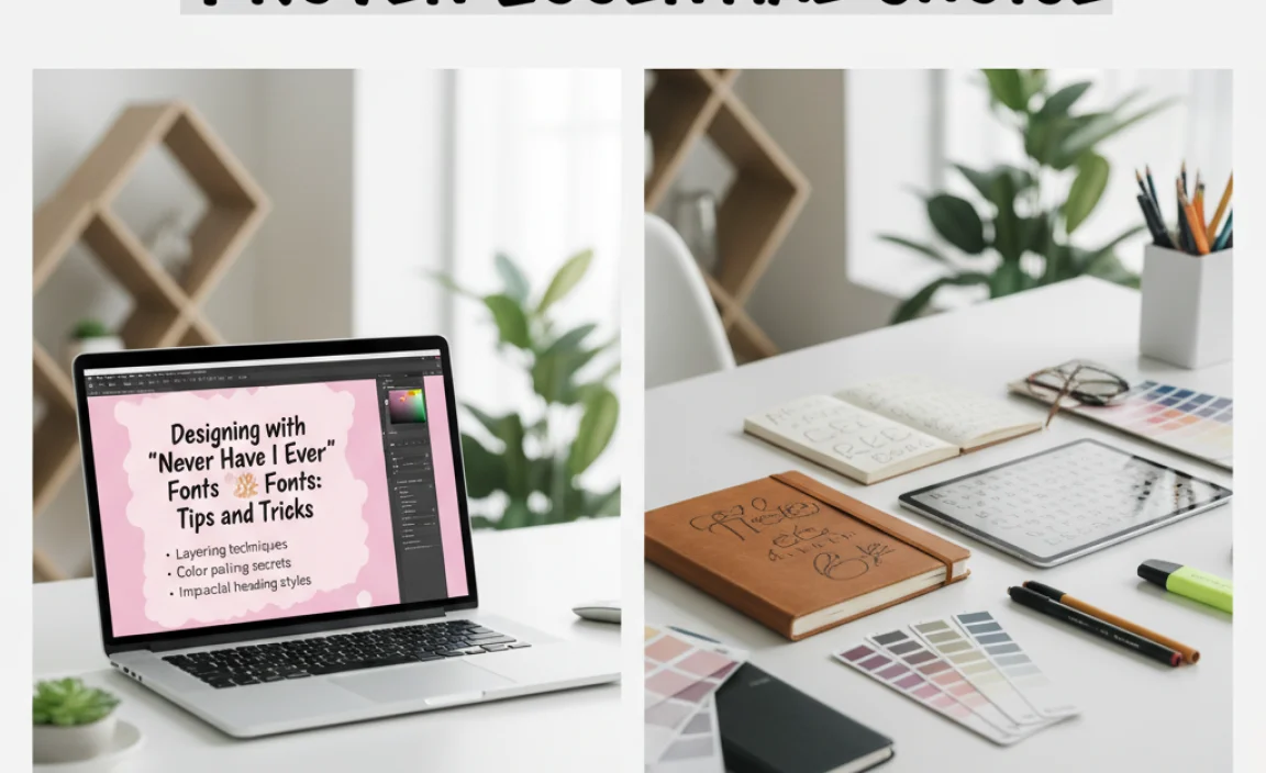 Designing with “Never Have I Ever” Fonts: Tips and Tricks