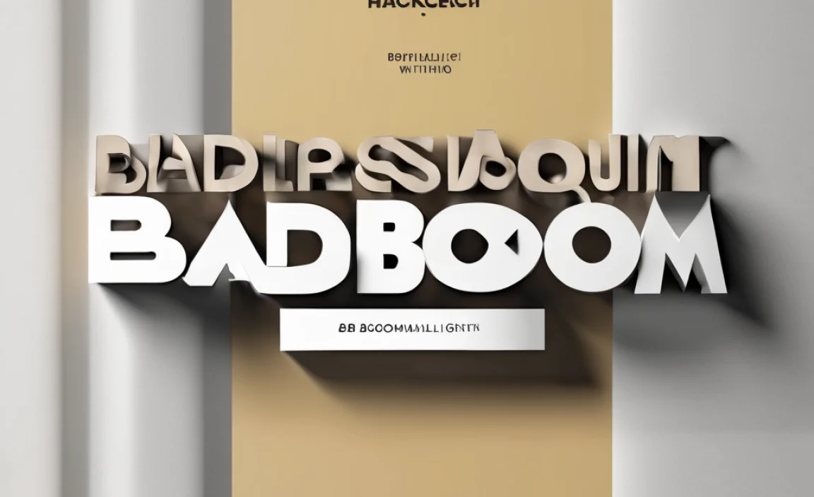 Designing with Badaboom BB Font
