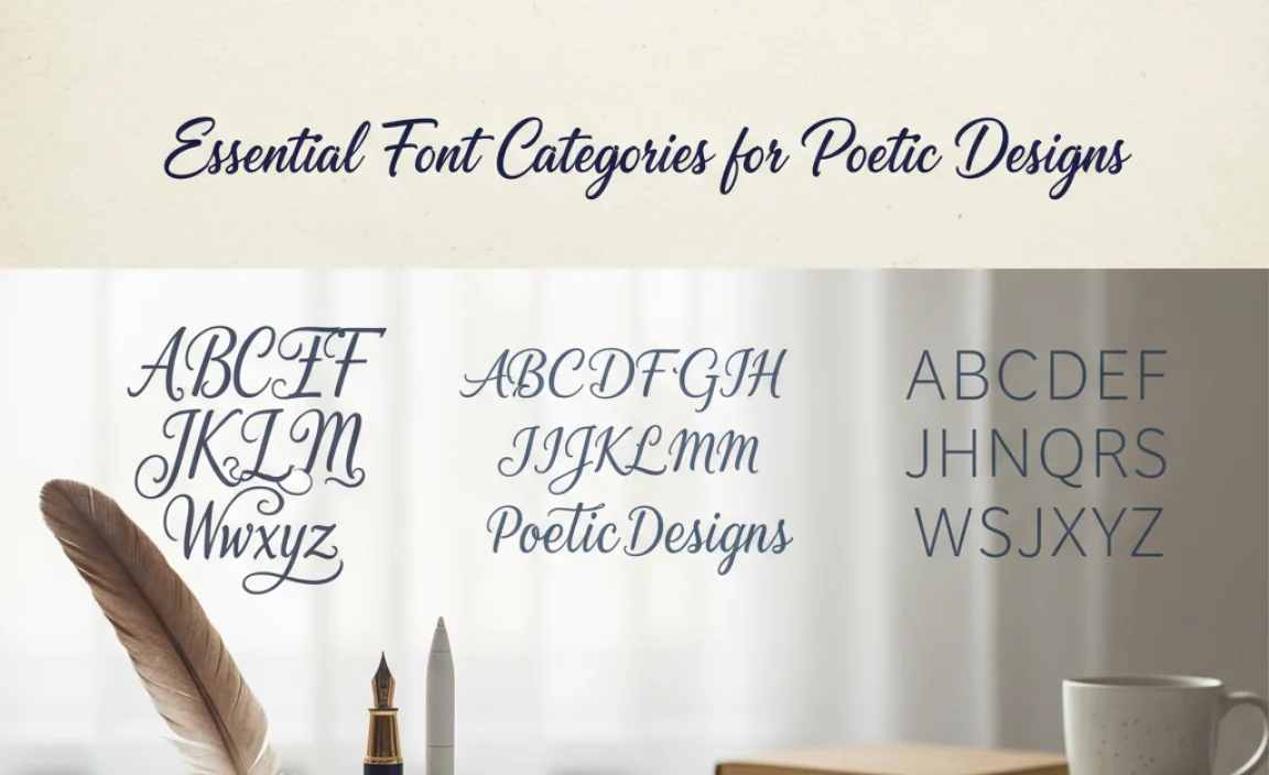 Essential Font Categories for Poetic Designs