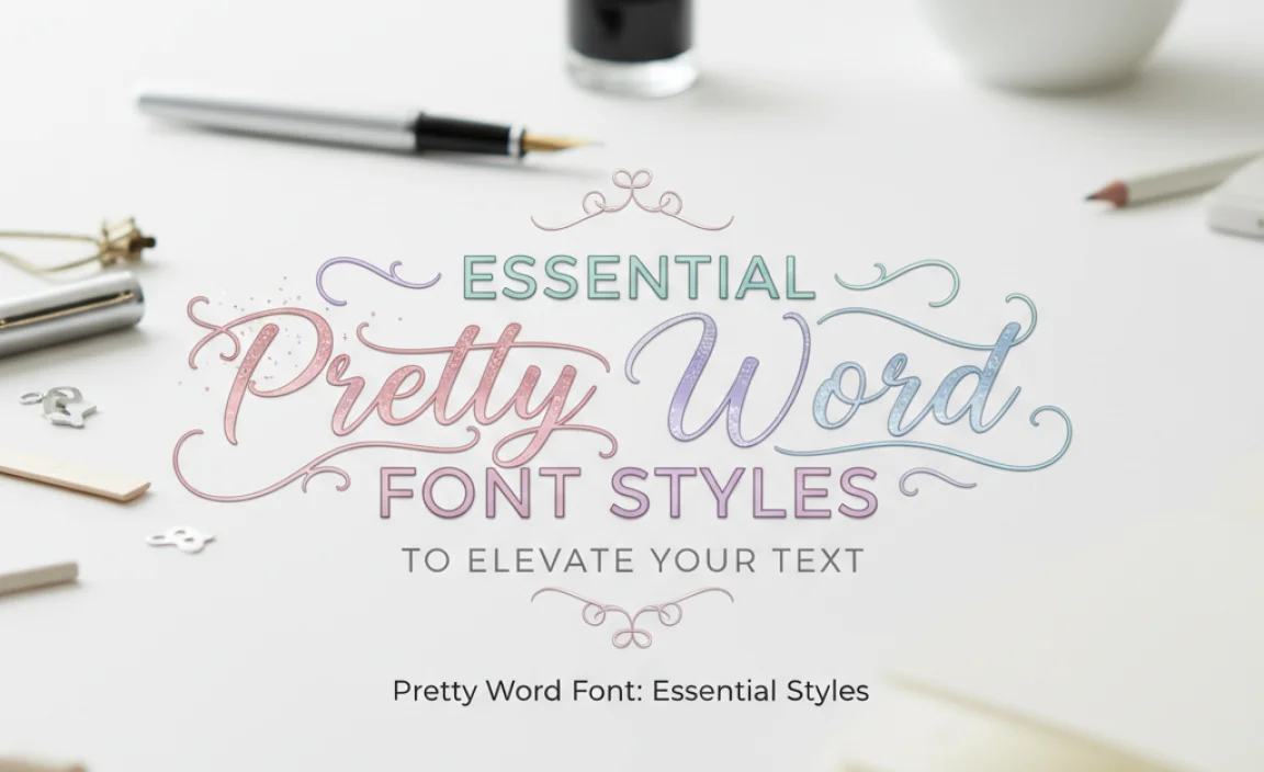 Essential Pretty Word Font Styles to Elevate Your Text