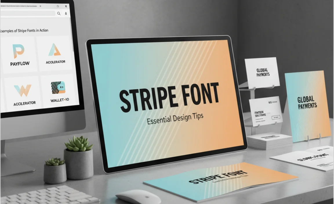 Examples of Stripe Fonts in Action