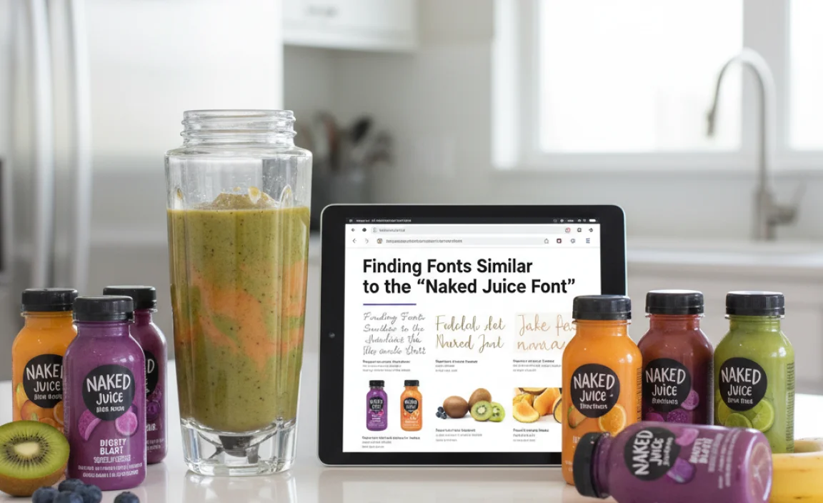 Finding Fonts Similar to the “Naked Juice Font”