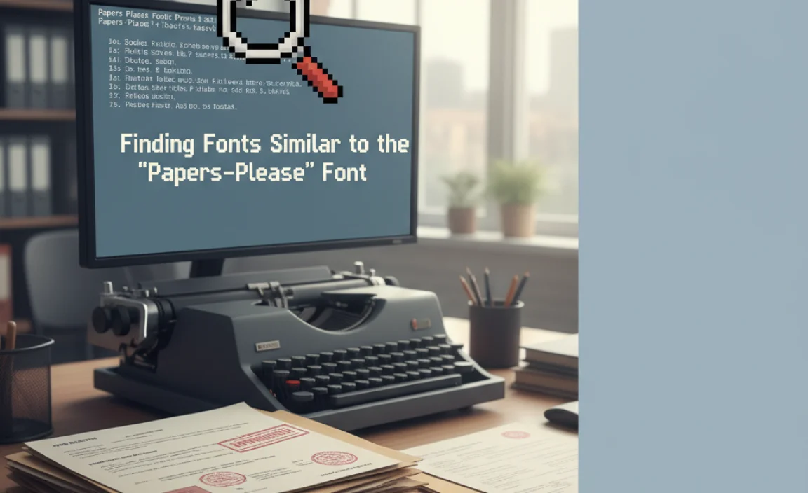 Finding Fonts Similar to the &#8220;Papers, Please&#8221; Font
