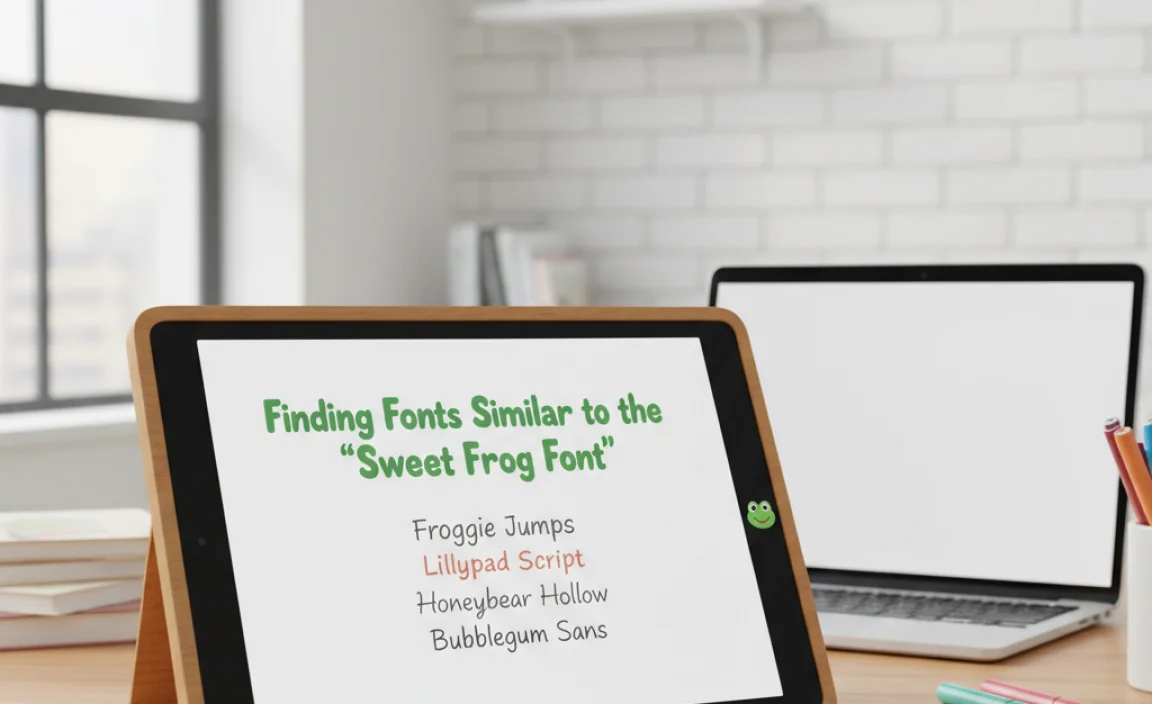 Finding Fonts Similar to the &#8220;Sweet Frog Font&#8221;