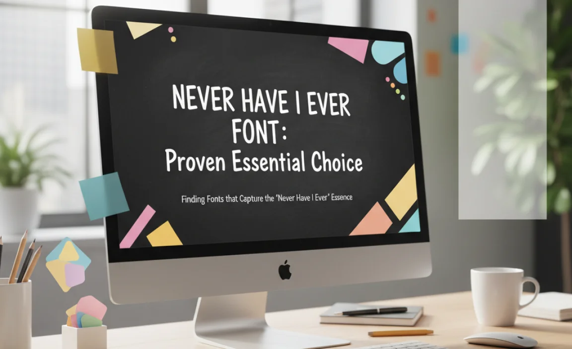 Finding Fonts that Capture the “Never Have I Ever” Essence