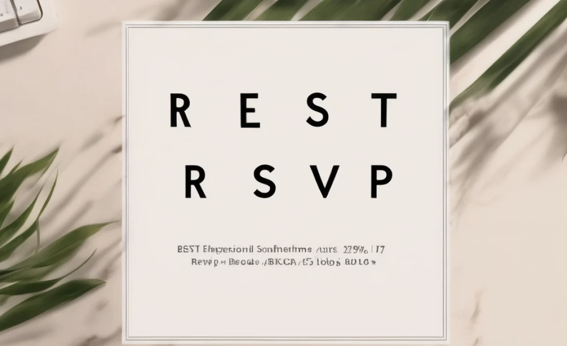 Finding the Perfect RSVP Font Style