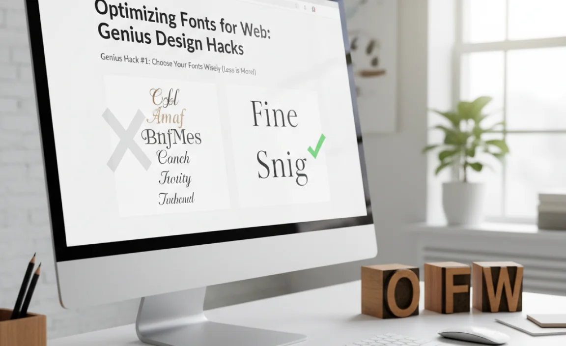 Genius Hack #1: Choose Your Fonts Wisely (Less is More!)