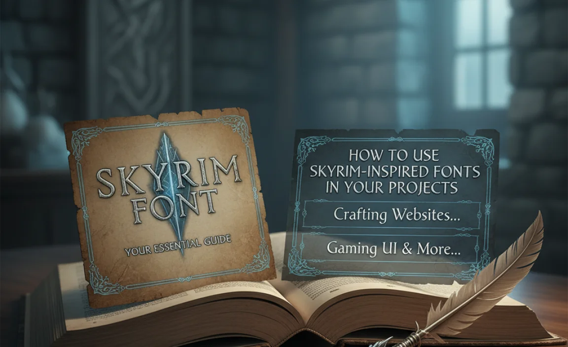 How to Use Skyrim-Inspired Fonts in Your Projects