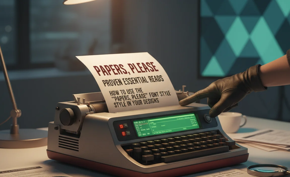How to Use the &#8220;Papers, Please&#8221; Font Style in Your Designs