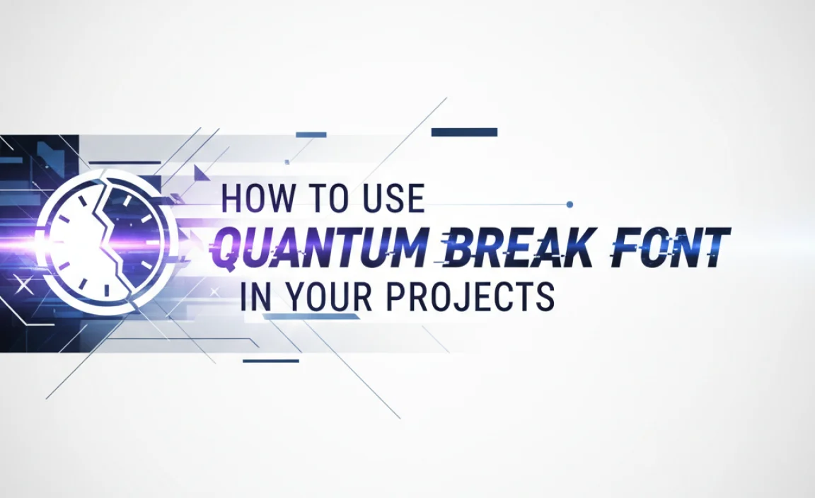 How to Use the Quantum Break Font Style in Your Projects