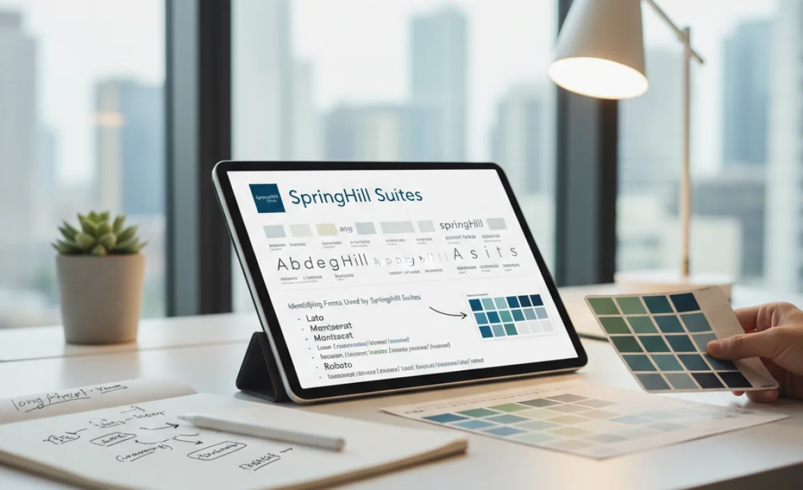 Identifying Fonts Used by SpringHill Suites