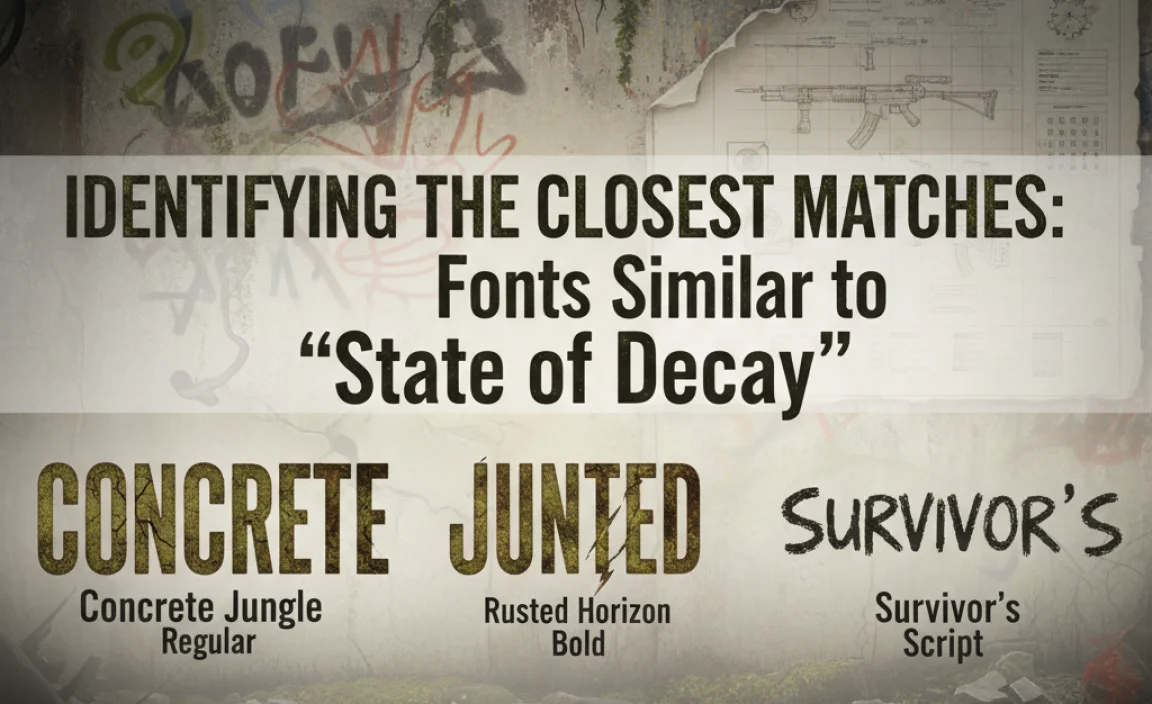 Identifying the Closest Matches: Fonts Similar to “State of Decay”