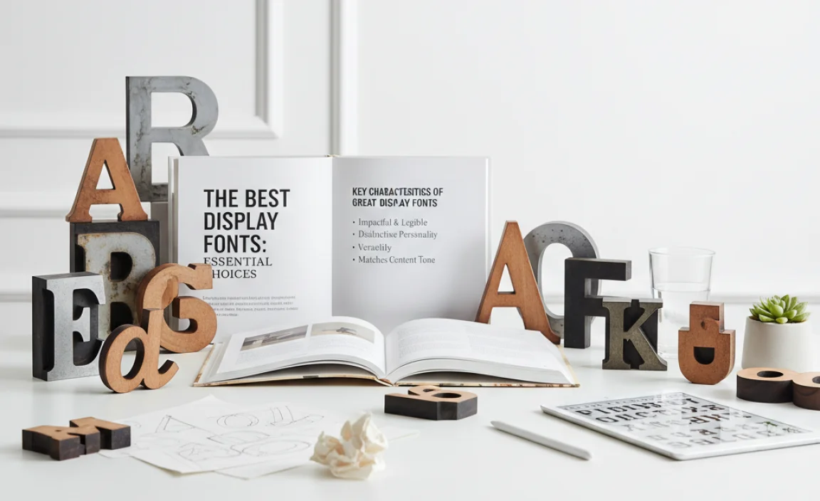 Key Characteristics of Great Display Fonts