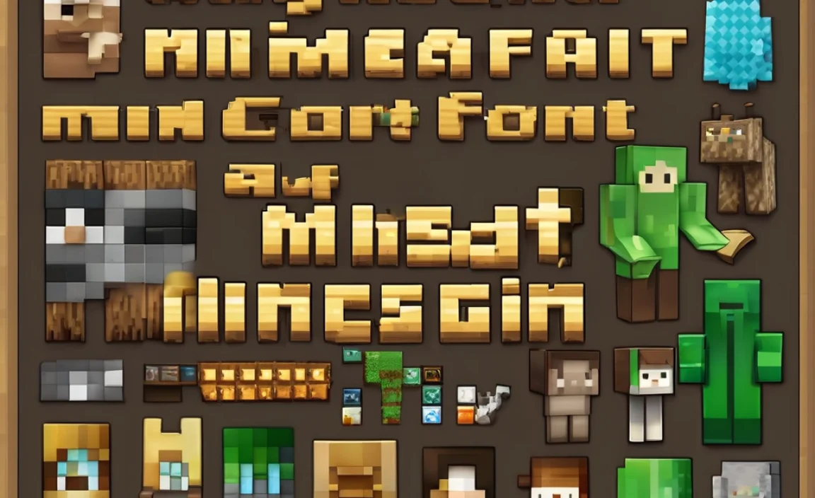 Minecraft Font: A Must-Have For Pixel Art And Design
