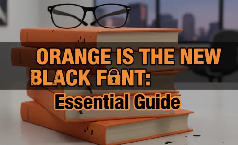 Orange Is the New Black Font: Essential Guide