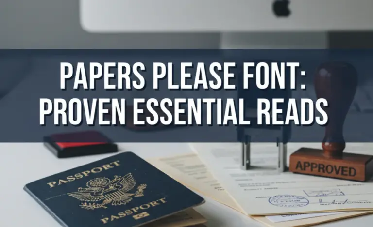Papers Please Font: Proven Essential Reads