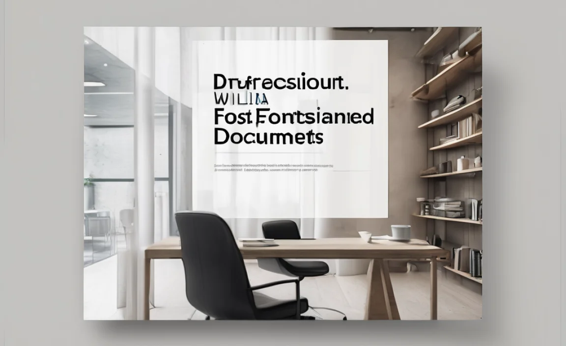 Popular Fonts For Professional Documents