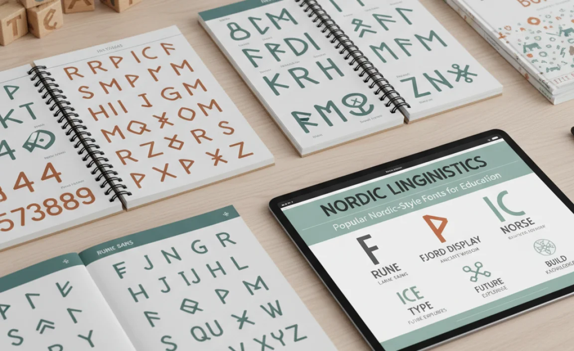 Popular Nordic-Style Fonts for Education