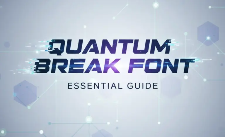 Quantum Break Font: Essential Guide