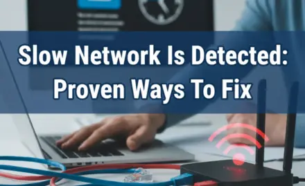 Slow Network Is Detected: Proven Ways To Fix