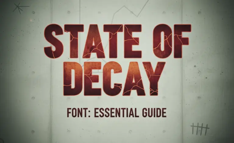 State of Decay Font: Essential Guide