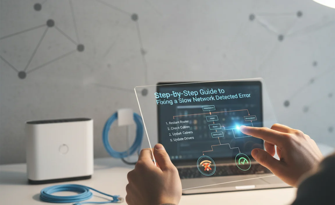 Step-by-Step Guide to Fixing a Slow Network Detected Error