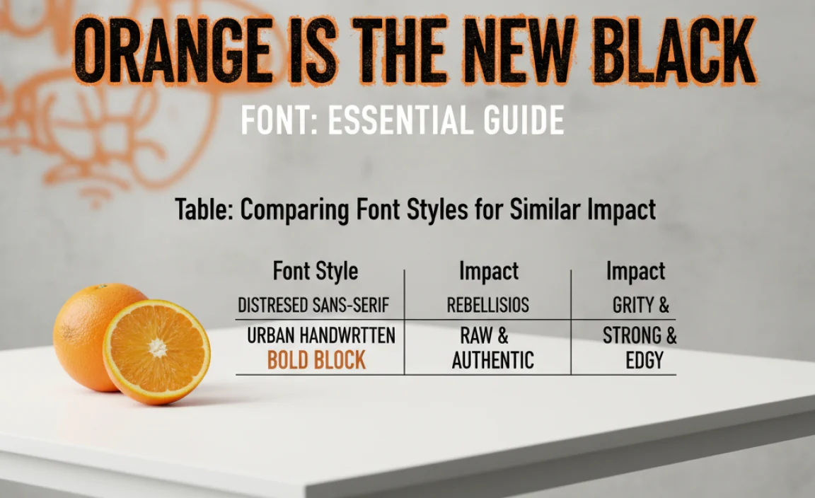 Table: Comparing Font Styles for Similar Impact