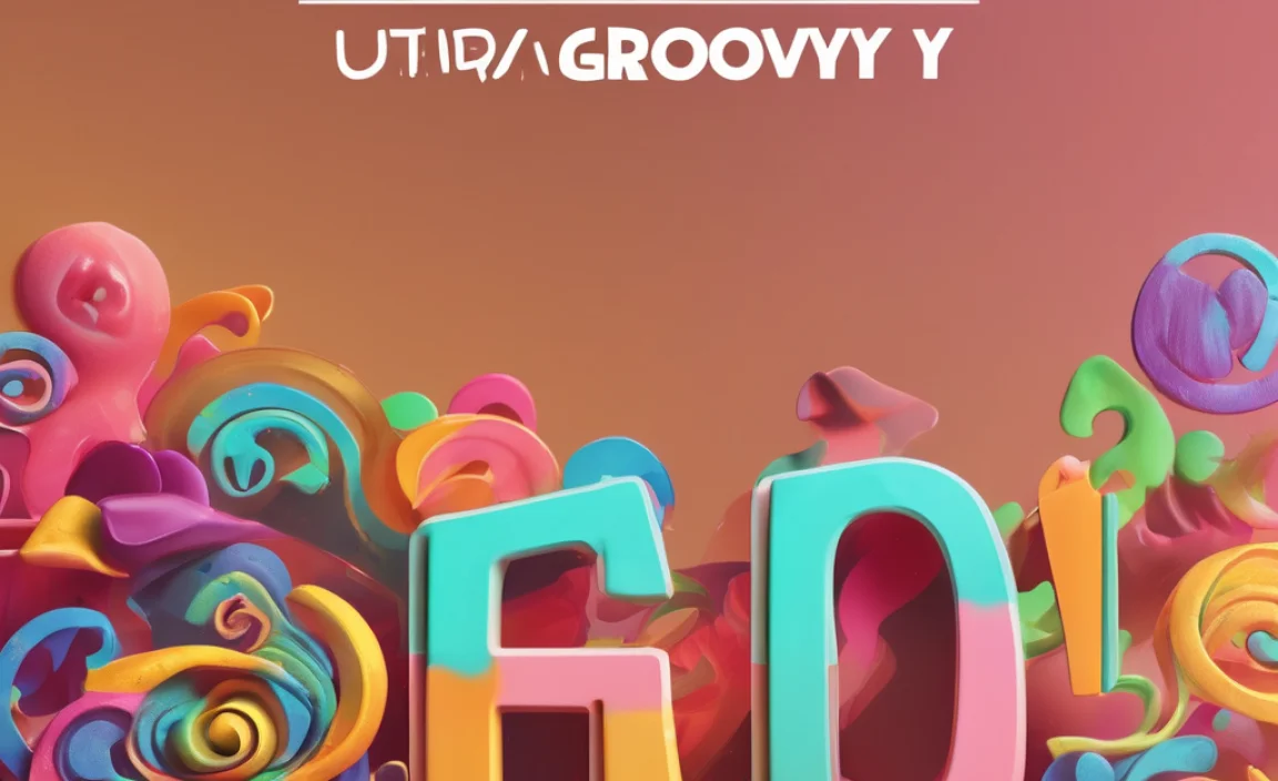 The Art Of Groovy Font In Art And Crafts