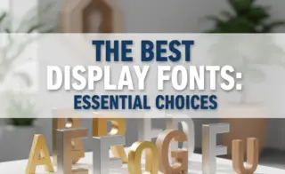 The Best Display Fonts: Essential Choices