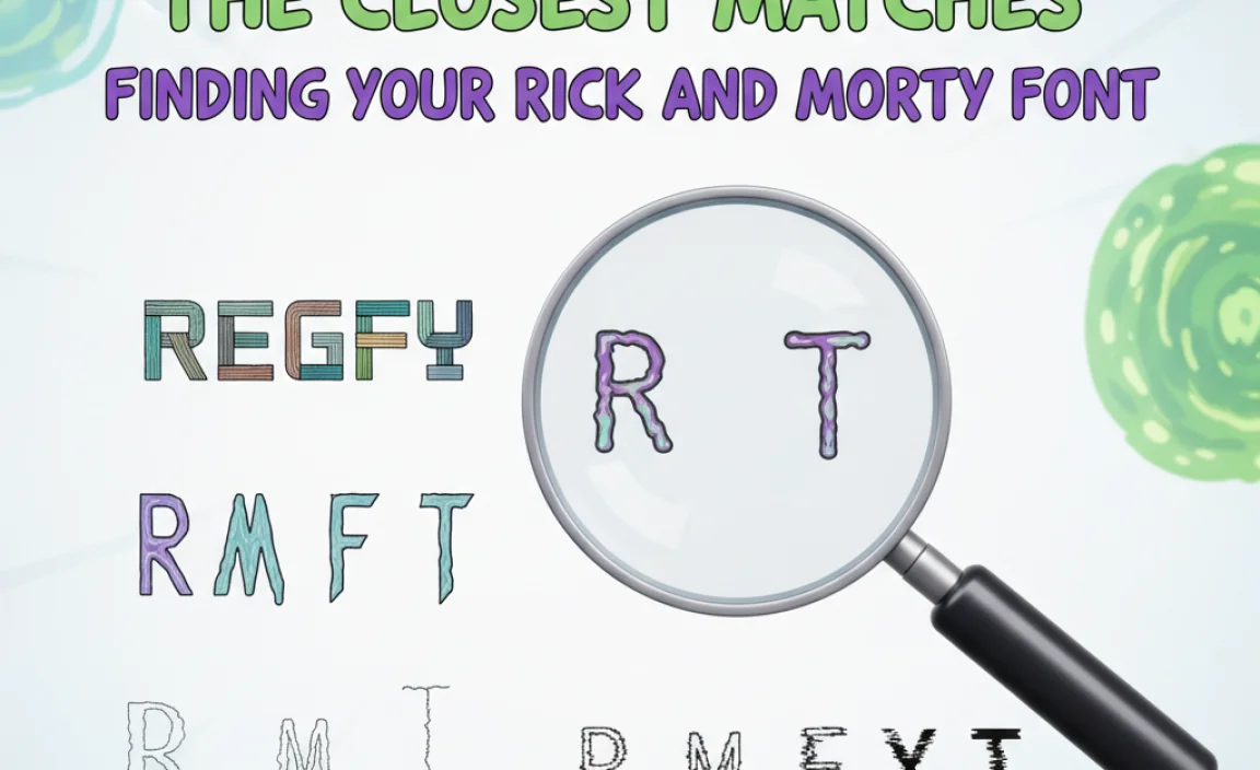 The Closest Matches: Finding Your Rick and Morty Font