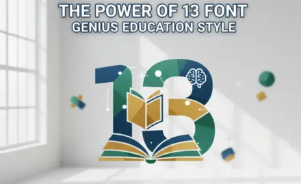 The Power Of 13 Font: Genius Education Style