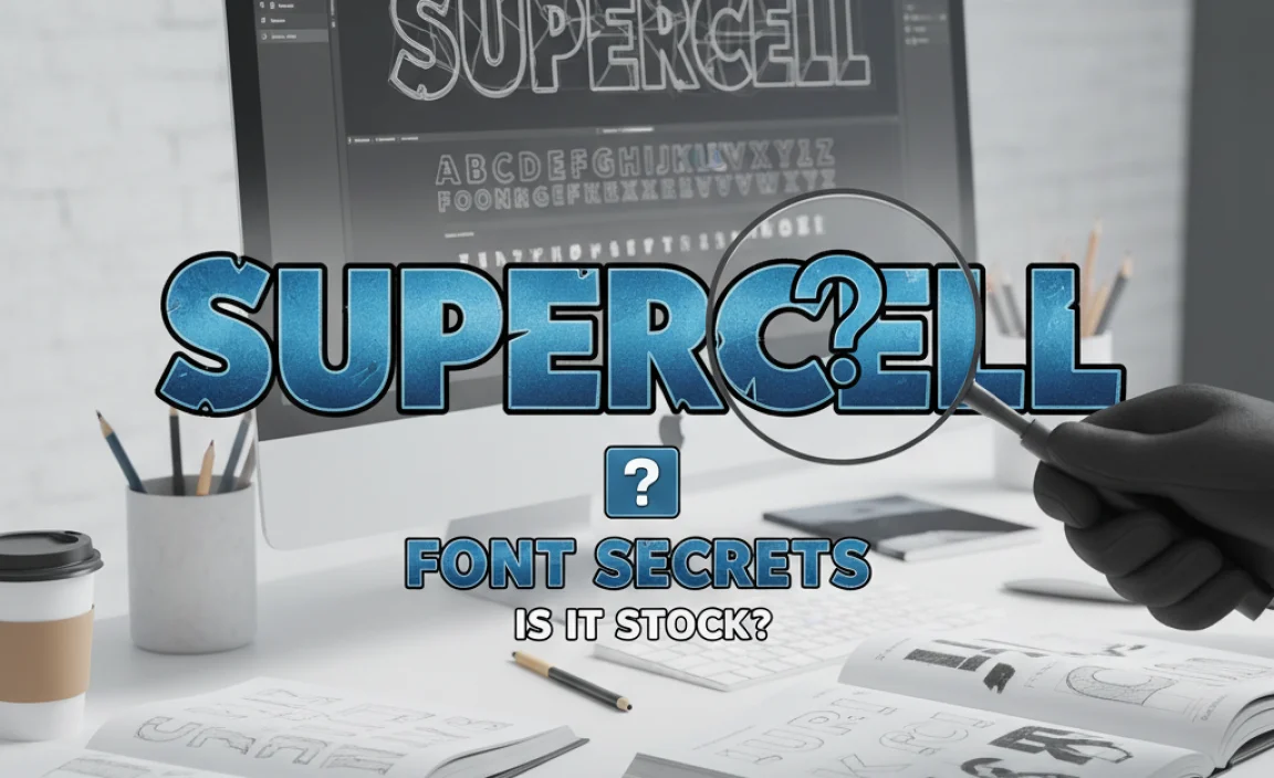 The Quest for the &#8220;Supercell Font&#8221;: Is It a Stock Font?