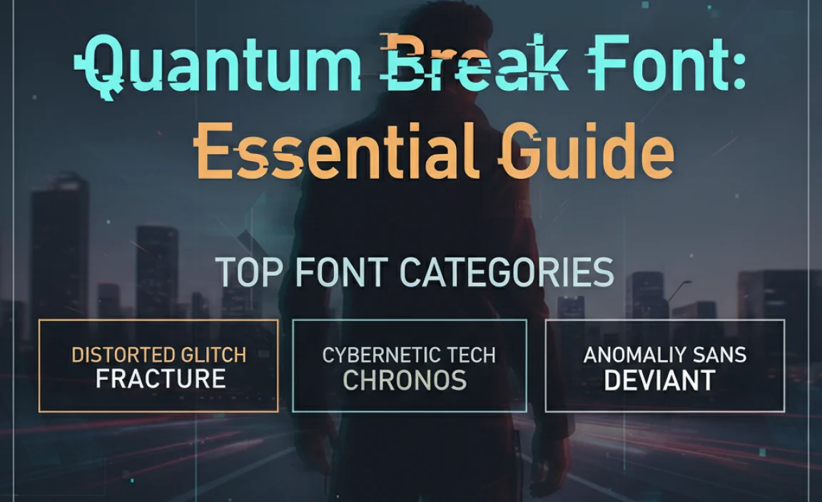 Top Font Categories for the Quantum Break Vibe