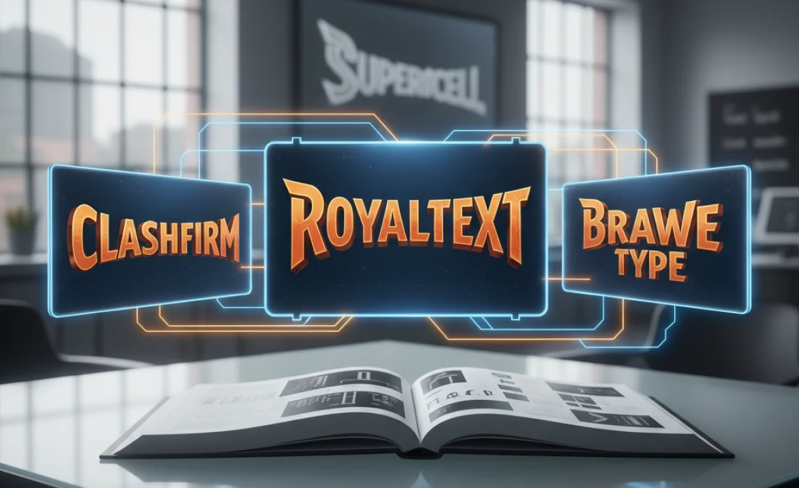 Top Font Families Inspired by the Supercell Logo Style